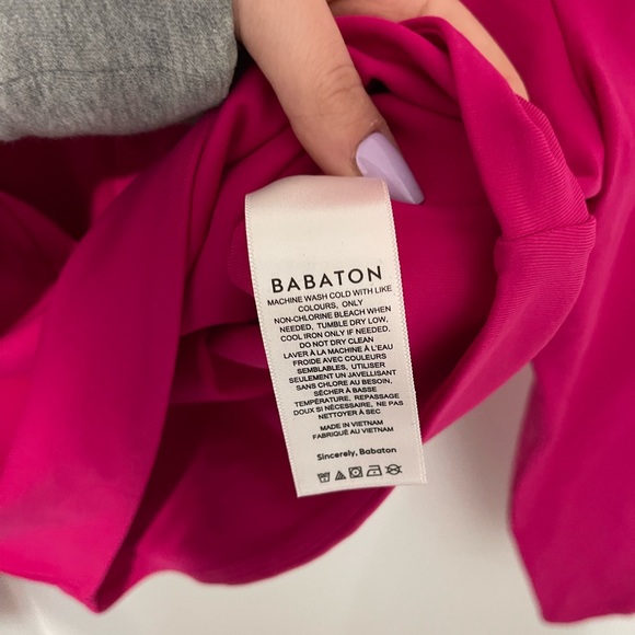 ARITZIA - Babaton - Contour Polo Longsleeve - Size M/M - long-sleeve polo shirt - Picture 7 of 9